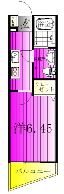 ヒルズ馬橋Ⅰ 301号室 間取り