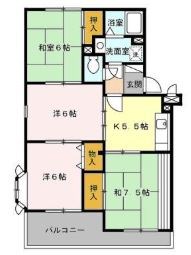 ロイヤル南流山 207号室 間取り