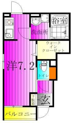 Ｋ．ｃｌｏｖｅｒ 101号室 間取り