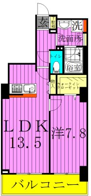 ロイヤルパークスタワー南千住 間取り図
