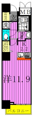 ロイヤルパークスタワー南千住 間取り図