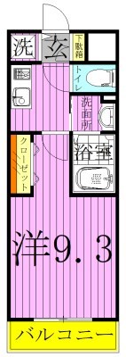 ＷＡＶＥ谷在家 間取り図