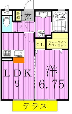 サンフレールＡ 間取り図