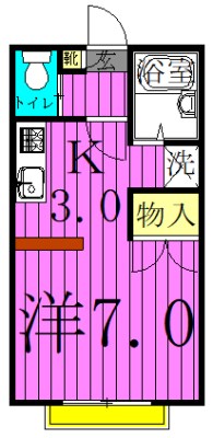 パークプログレス竹の塚Ｂ 間取り図