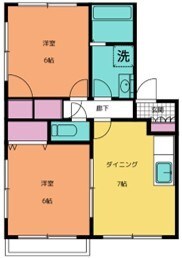 サザンオーク 202号室 間取り