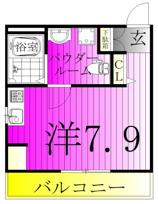 松戸Base 201号室 間取り