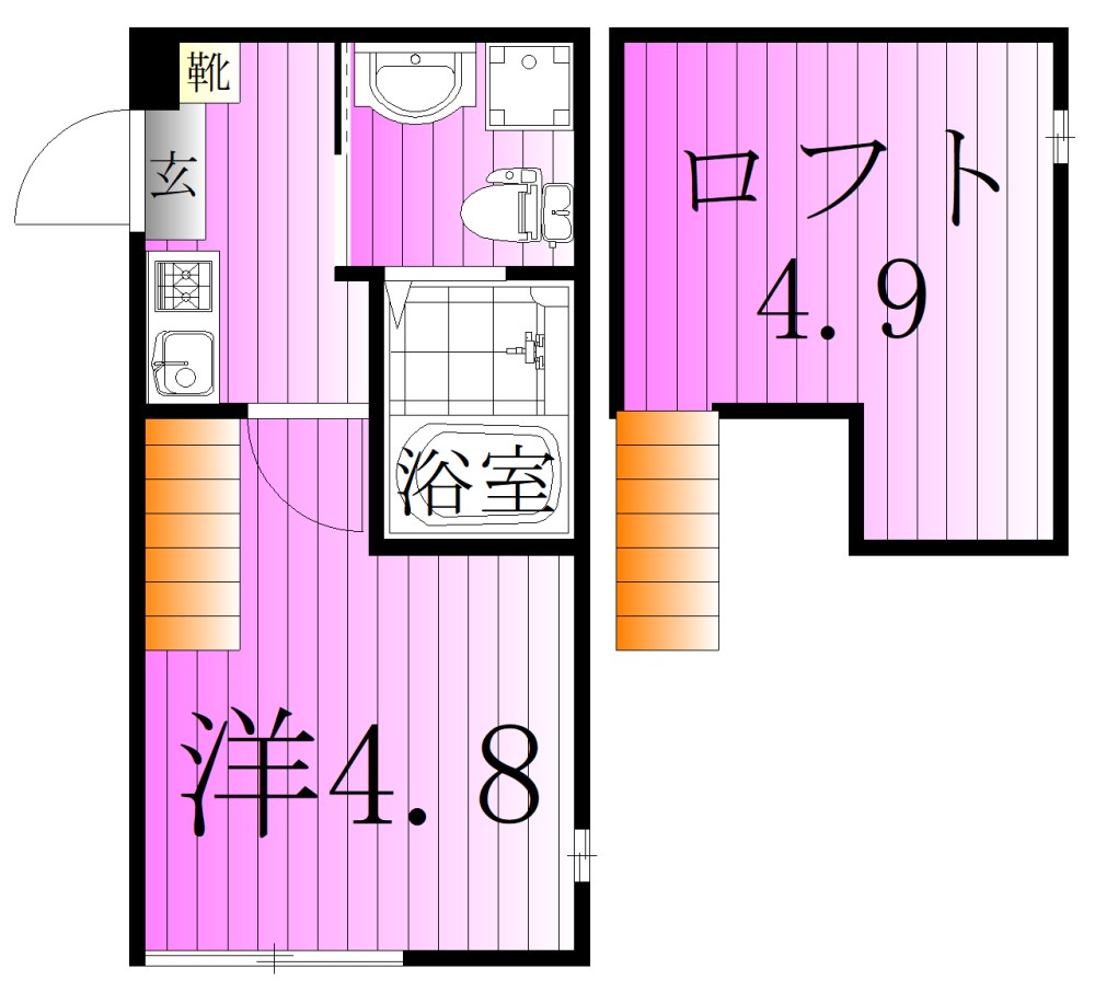 ハーモニーテラス東伊興Ⅲ 間取り図