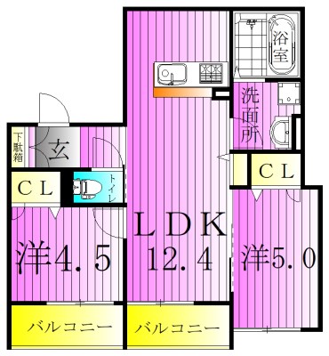 ラ・アゼリア 間取り図
