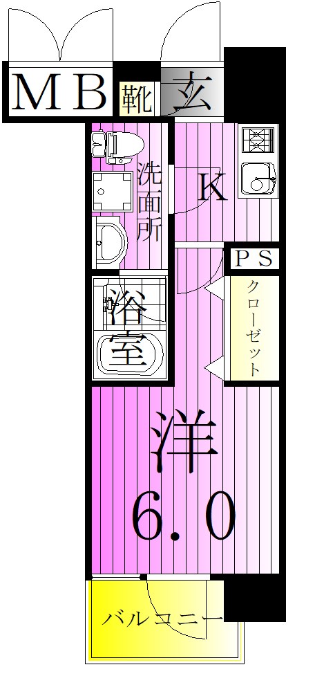 レアライズ立石Ⅱ 間取り図
