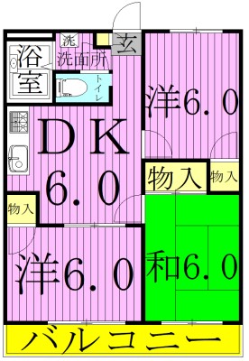 アンザベルテ3 間取り図