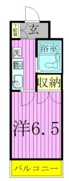 リーブル北小金 221号室 間取り