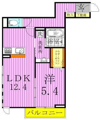 ファミユB 間取り図