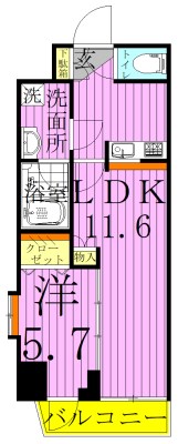 ジェノヴィア王子神谷スカイガーデン 間取り図