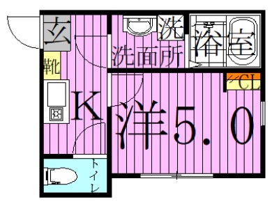 ディアマンテ北千住 間取り図
