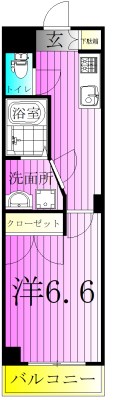 トレランス 306号室 間取り