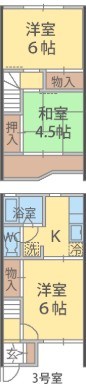 プラザ・21　B棟 003号室 間取り