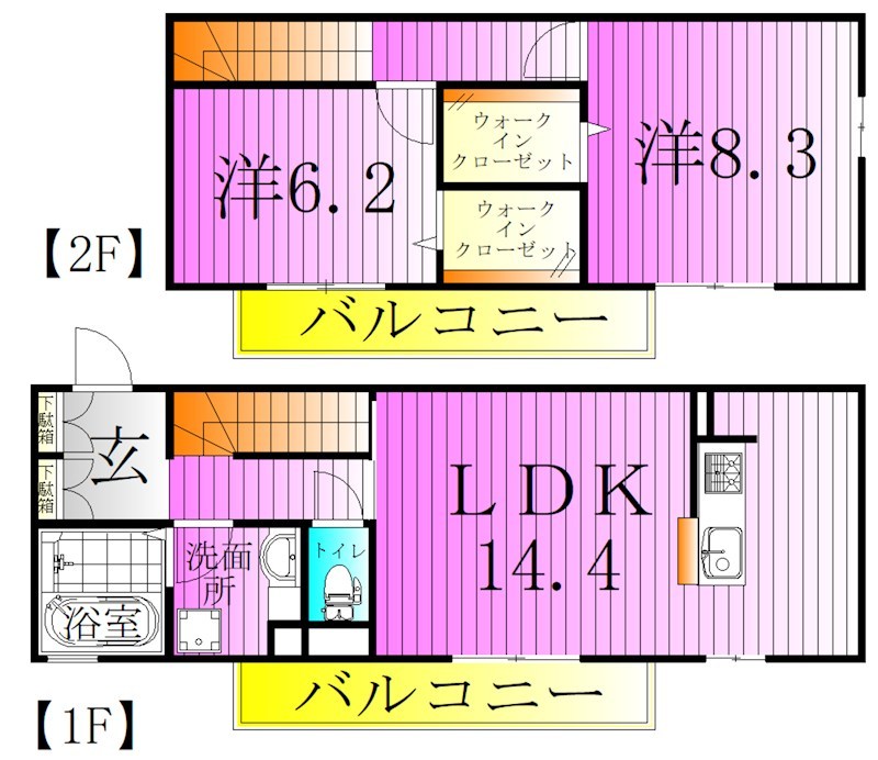 ディアコート本木 間取り図