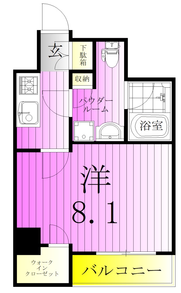 MAXIV CROS竹ノ塚 間取り図