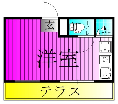 REZET柏 207号室 間取り