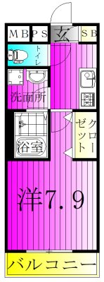 ジーメゾン我孫子セレニテ 102号室 間取り