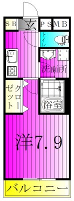 ジーメゾン我孫子セレニテ 303号室 間取り