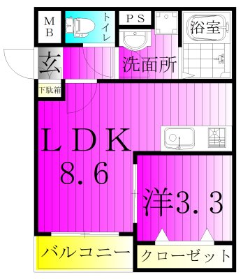 ジーメゾン我孫子柴崎台ヴェリテ 103号室 間取り