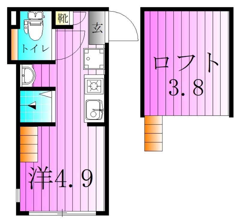 メゾンルミエール千住 間取り図