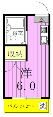 フォーラム八柱 308号室 間取り