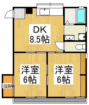 アーバンハイツ 101号室 間取り