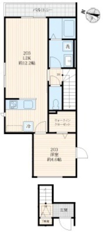 リライズ西日暮里 間取り図