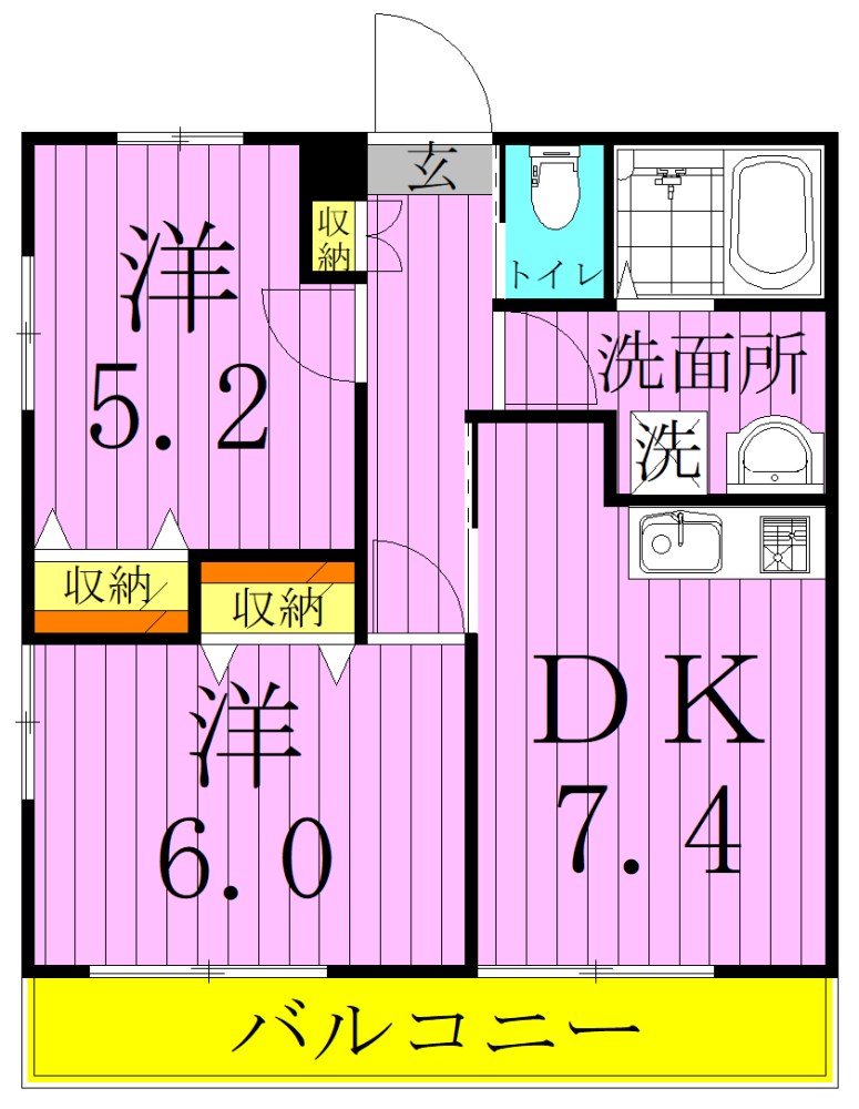 パークサイドマルクマ 間取り図
