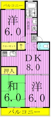 エスポアール如春堂 207号室 間取り