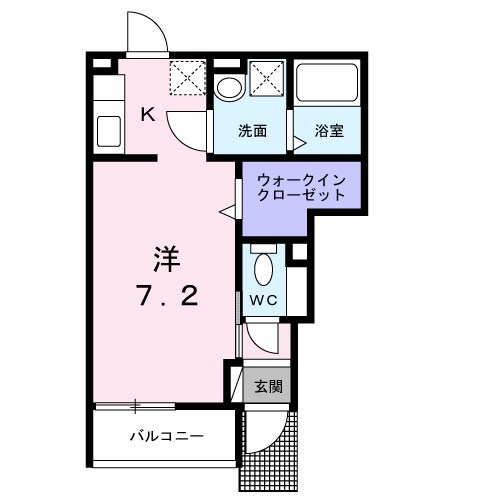 ＳＳ・ＴＲＡＩＬ 102号室 間取り