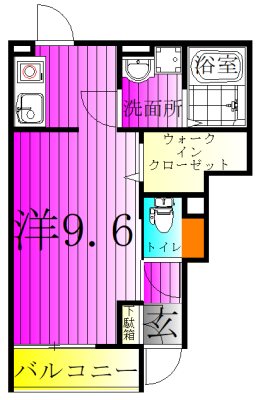 ＳＳ・ＴＲＡＩＬ 102号室 間取り