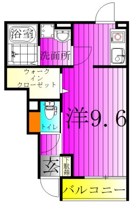ＳＳ・ＴＲＡＩＬ 103号室 間取り