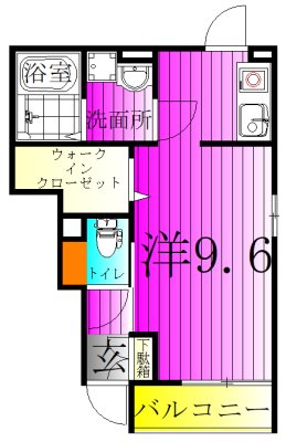 ＳＳ・ＴＲＡＩＬ 104号室 間取り