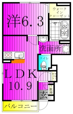 ガーデナーズ　サン 101号室 間取り