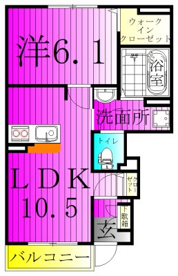ガーデナーズ　サン 103号室 間取り