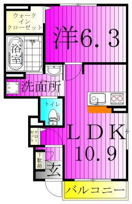 ガーデナーズ　サン 104号室 間取り