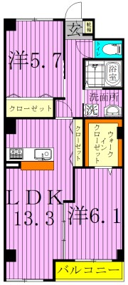 メゾンアイリス 301号室 間取り