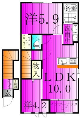 ウィンドヒル 202号室 間取り