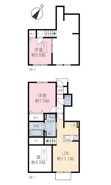 ファミールK 間取り図