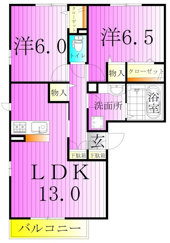 ラフィネ　ヴァン 間取り図