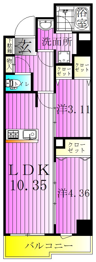 S-RESIDENCE綾瀬rivie 間取り図