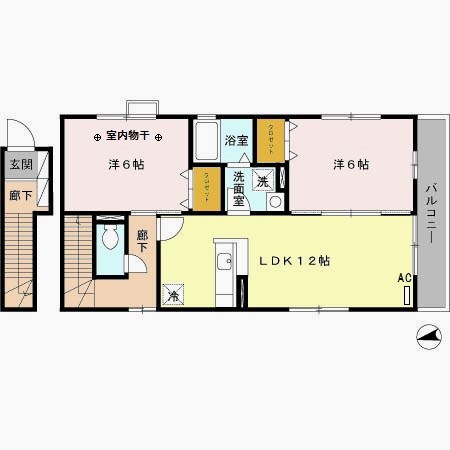 ソレイユ 間取り図
