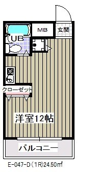 エンブレム松戸 305号室 間取り