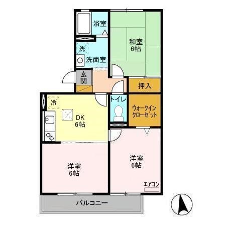 ジュネススズキ 201号室 間取り