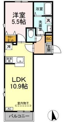 SVP　Daisy 103号室 間取り