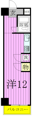 ビラ松濤 305号室 間取り