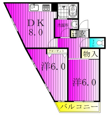 M・Hビル 301号室 間取り